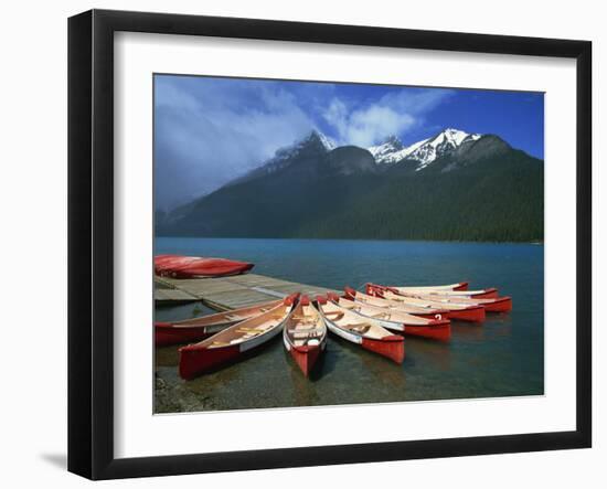 Lake Louise, Banff National Park, UNESCO World Heritage Site, Alberta, Canada, North America-Ethel Davies-Framed Photographic Print