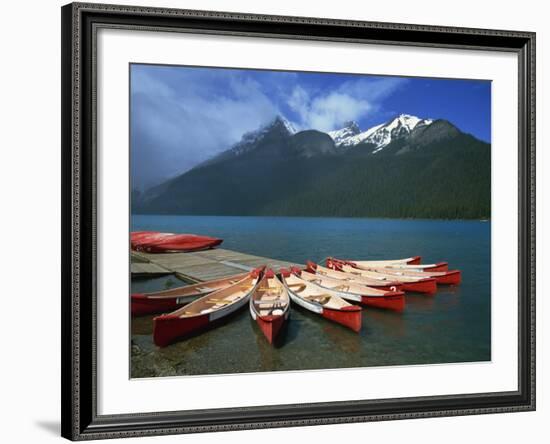 Lake Louise, Banff National Park, UNESCO World Heritage Site, Alberta, Canada, North America-Ethel Davies-Framed Photographic Print