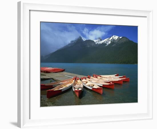 Lake Louise, Banff National Park, UNESCO World Heritage Site, Alberta, Canada, North America-Ethel Davies-Framed Photographic Print