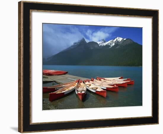 Lake Louise, Banff National Park, UNESCO World Heritage Site, Alberta, Canada, North America-Ethel Davies-Framed Photographic Print