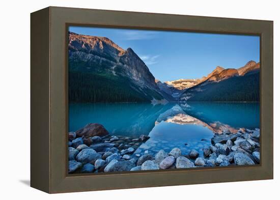 Lake Louise Dawn II-Larry Malvin-Framed Premier Image Canvas