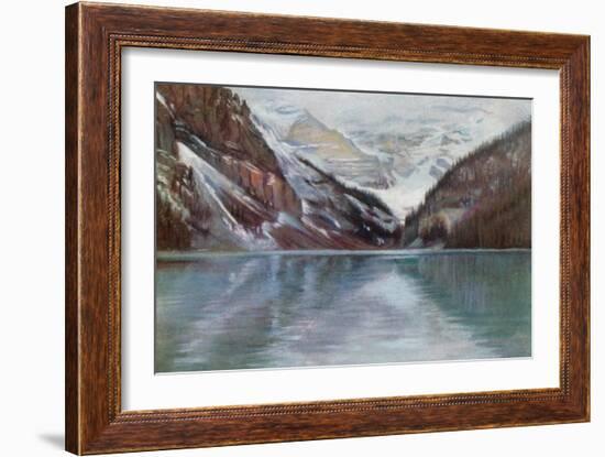 Lake Louise, the Lake in the Clouds-Harold Copping-Framed Giclee Print