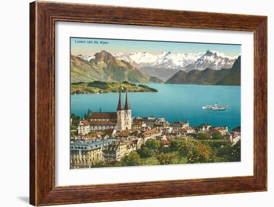 Lake Lucerne, Switzerland-null-Framed Premium Giclee Print