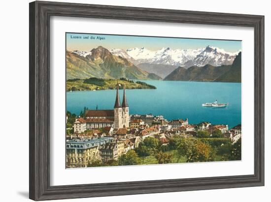 Lake Lucerne, Switzerland-null-Framed Art Print