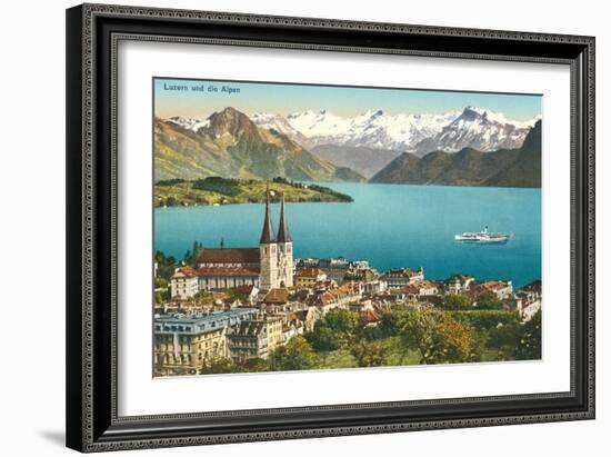 Lake Lucerne, Switzerland-null-Framed Art Print