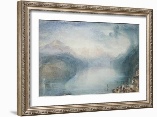 Lake Lucerne: the Bay of Uri-J. M. W. Turner-Framed Giclee Print