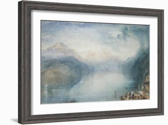 Lake Lucerne: the Bay of Uri-J. M. W. Turner-Framed Giclee Print