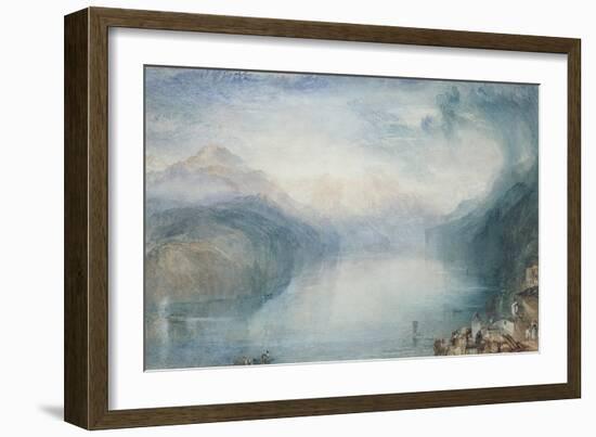 Lake Lucerne: the Bay of Uri-J. M. W. Turner-Framed Giclee Print