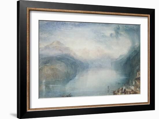 Lake Lucerne: the Bay of Uri-J. M. W. Turner-Framed Giclee Print