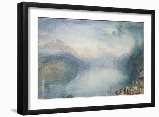 Lake Lucerne: the Bay of Uri-J. M. W. Turner-Framed Giclee Print