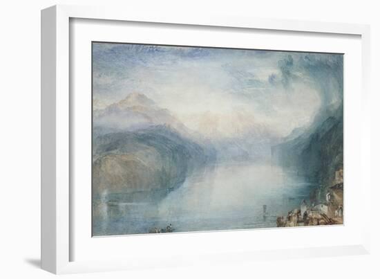 Lake Lucerne: the Bay of Uri-J. M. W. Turner-Framed Giclee Print