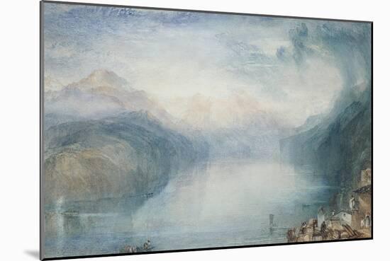 Lake Lucerne: the Bay of Uri-J. M. W. Turner-Mounted Giclee Print