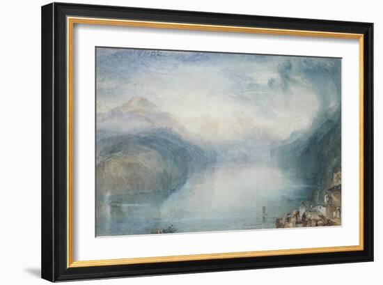 Lake Lucerne: the Bay of Uri-J. M. W. Turner-Framed Giclee Print