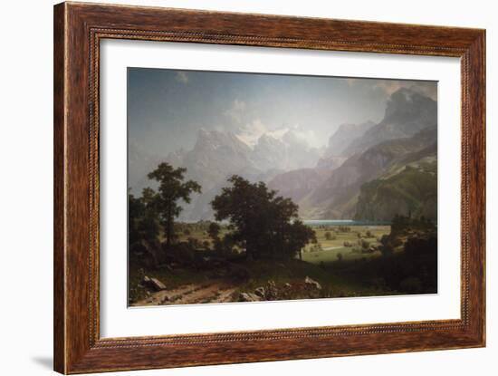 Lake Lucerne-Albert Bierstadt-Framed Art Print