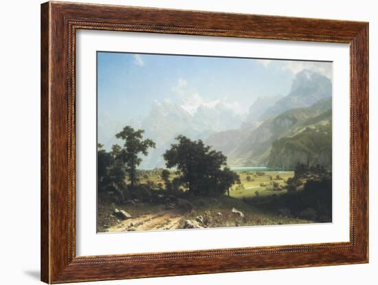 Lake Lucerne-Albert Bierstadt-Framed Art Print