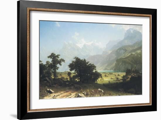 Lake Lucerne-Albert Bierstadt-Framed Art Print