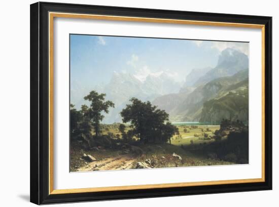 Lake Lucerne-Albert Bierstadt-Framed Art Print