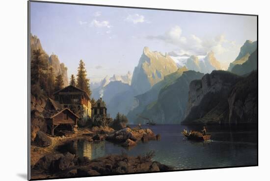 Lake Lucerne-Johannes Bartholomaus Duntze-Mounted Giclee Print