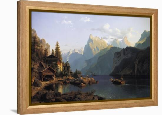 Lake Lucerne-Johannes Bartholomaus Duntze-Framed Premier Image Canvas