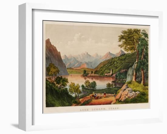 Lake Lugano, Italy-Mary Cassatt-Framed Giclee Print