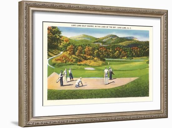 Lake Lure Golf Course, North Carolina-null-Framed Art Print