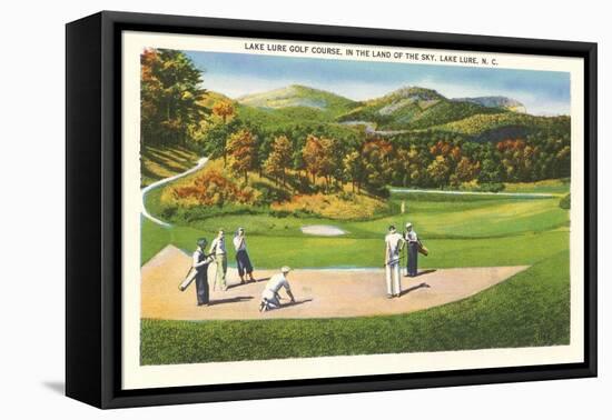 Lake Lure Golf Course, North Carolina-null-Framed Stretched Canvas