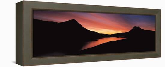 Lake Lurgainn Highlands Scotland-null-Framed Stretched Canvas