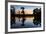 Lake Martin at Sunset with Bald Cypress Sihouette, Louisiana, USA-Alison Jones-Framed Photographic Print