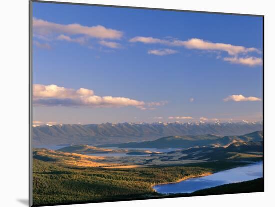 Lake Mary Ronan and Flathead Lake, Elmo, Montana, USA-Chuck Haney-Mounted Photographic Print