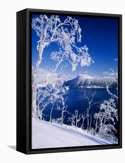 Lake Mashu in Winter-null-Framed Premier Image Canvas