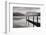 Lake McDonald Dock BW-Alan Majchrowicz-Framed Photographic Print