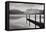Lake McDonald Dock BW-Alan Majchrowicz-Framed Premier Image Canvas