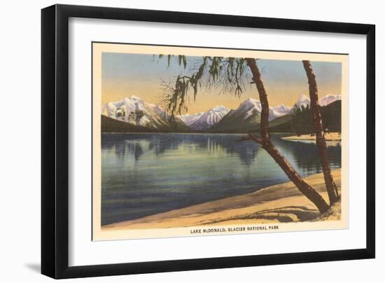 Lake McDonald, Glacier Park, Montana-null-Framed Art Print