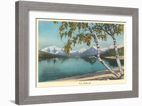 Lake Mcdonald, Glacier Park, Montana-null-Framed Art Print