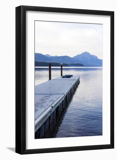 Lake McDonald Pier-Lance Kuehne-Framed Photographic Print