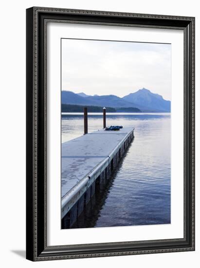 Lake McDonald Pier-Lance Kuehne-Framed Photographic Print