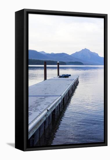 Lake McDonald Pier-Lance Kuehne-Framed Premier Image Canvas