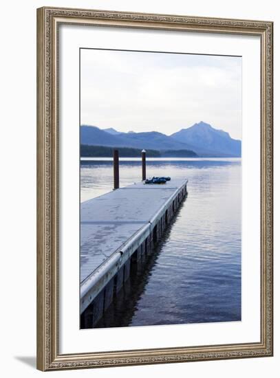 Lake McDonald Pier-Lance Kuehne-Framed Photographic Print