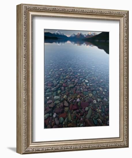 Lake Mcdonald Sunset-Steven Gnam-Framed Premium Photographic Print