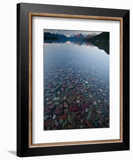 Lake Mcdonald Sunset-Steven Gnam-Framed Premium Photographic Print