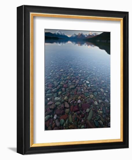 Lake Mcdonald Sunset-Steven Gnam-Framed Premium Photographic Print