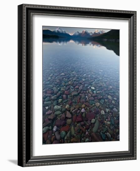 Lake Mcdonald Sunset-Steven Gnam-Framed Photographic Print