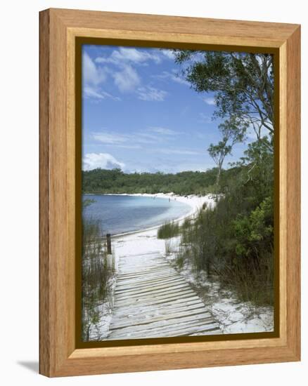 Lake Mckenzie, Fraser Island, Unesco World Heritage Site, Queensland, Australia-Sheila Terry-Framed Premier Image Canvas