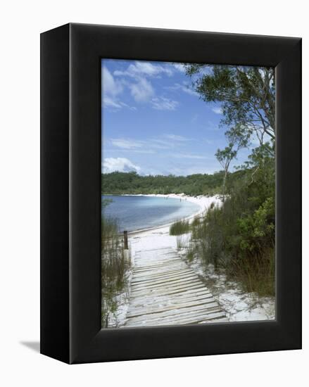 Lake Mckenzie, Fraser Island, Unesco World Heritage Site, Queensland, Australia-Sheila Terry-Framed Premier Image Canvas