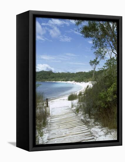 Lake Mckenzie, Fraser Island, Unesco World Heritage Site, Queensland, Australia-Sheila Terry-Framed Premier Image Canvas