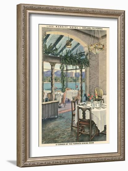 Lake Merritt Hotel, Oakland, California-null-Framed Art Print