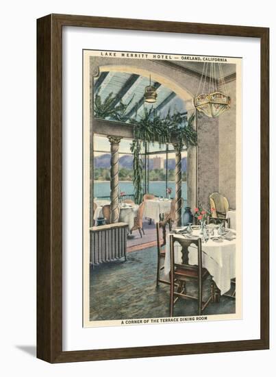 Lake Merritt Hotel, Oakland, California-null-Framed Art Print