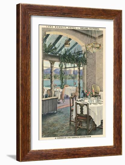 Lake Merritt Hotel, Oakland, California-null-Framed Art Print