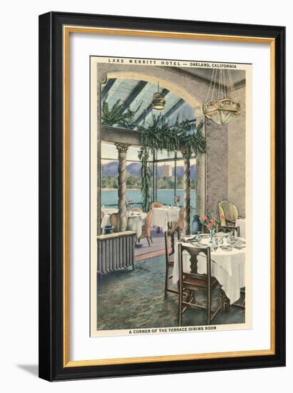 Lake Merritt Hotel, Oakland, California-null-Framed Art Print