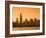 Lake Michigan and Skyline Including Sears Tower, Chicago, Illinois-Alan Copson-Framed Photographic Print